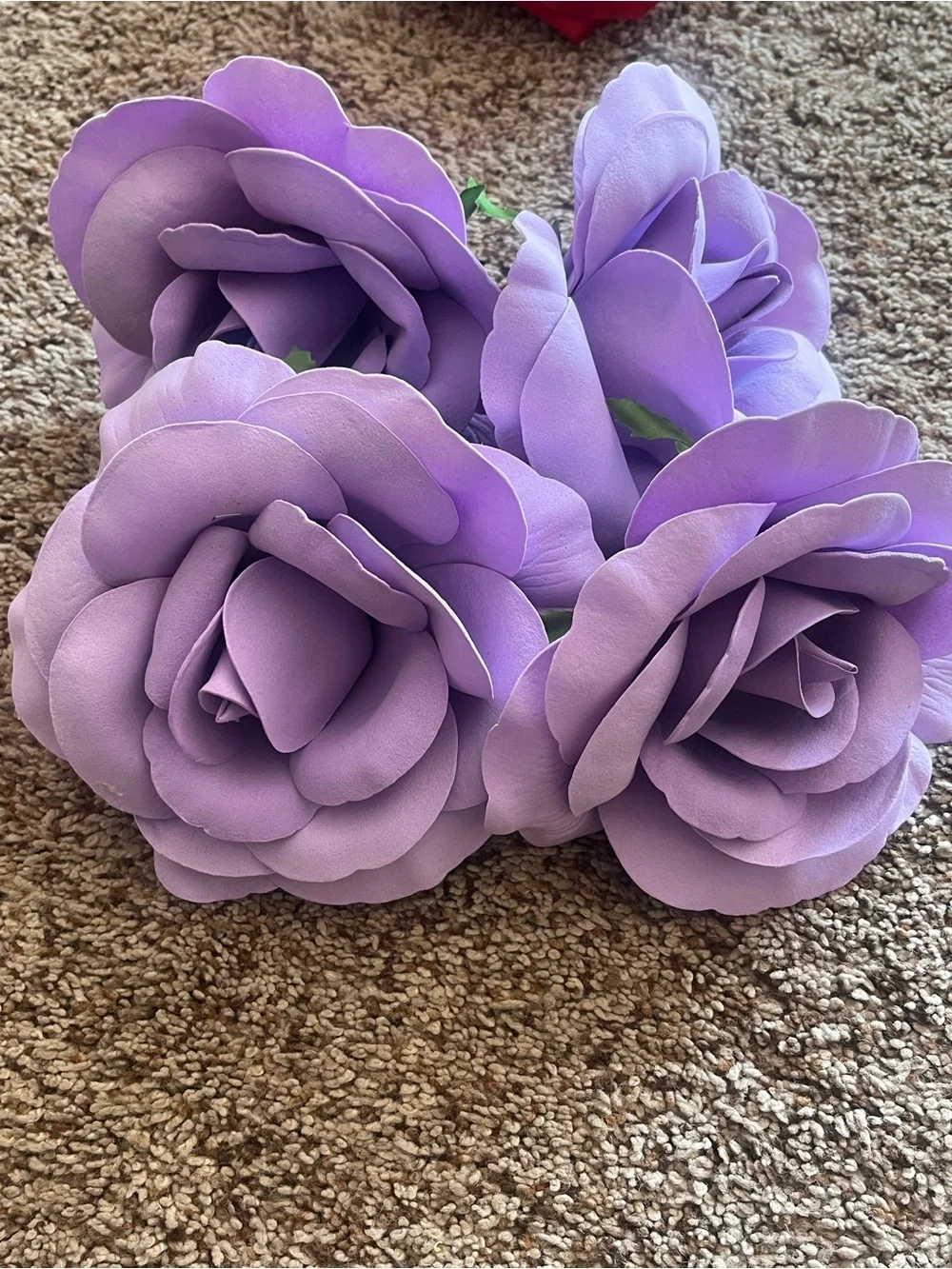 Ashland floral accent assorted roses, red, purple Pink and coral.